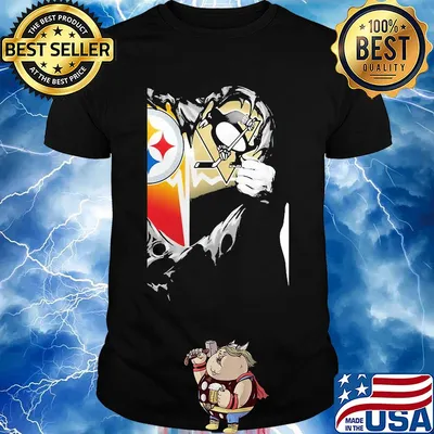 Blood inside pittsburgh steelers vs pittsburgh penguins heart shirt