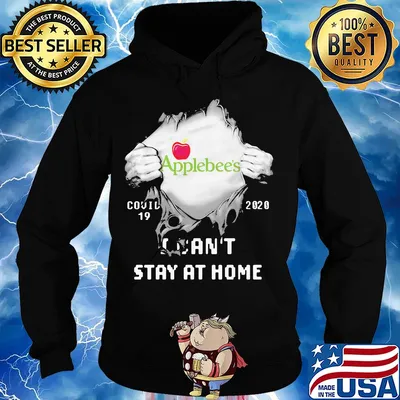 Blood insides applebee's covid-19 2020 I can't stay at home s Hoodie