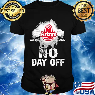 Blood insides arby's covid-19 2020 no day off shirt