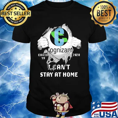 Blood insides Cognizant covid-19 2020 I can't stay at home shirt