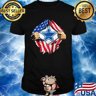 Blood insides dallas cowboys american flag independence day shirt