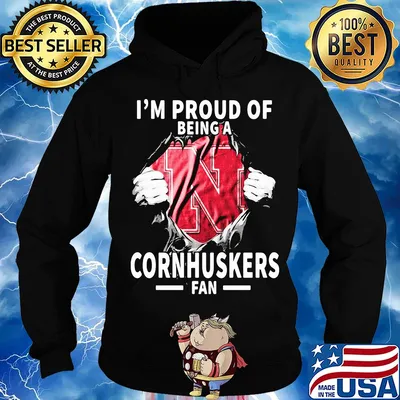 Blood insides I'm proud of being a nebraska cornhuskers fan s Hoodie