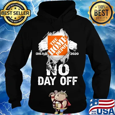 Blood insides the home depot covid-19 2020 no day off s Hoodie