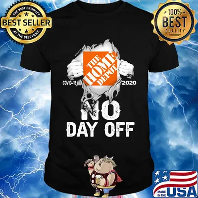 Blood insides the home depot covid-19 2020 no day off shirt