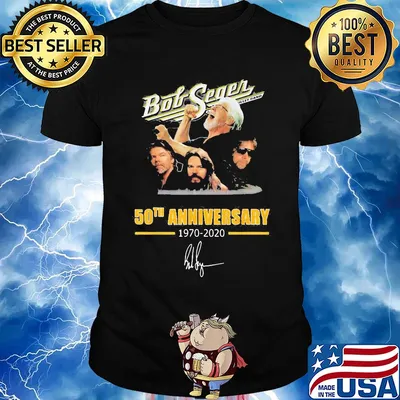 Bob Seger 50th anniversary 1970-2020 signature shirt