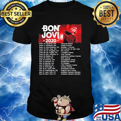 Bon jovi bryan adams 2020 star shirt