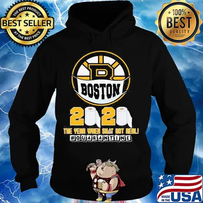 Boston bruins mask 2020 the year when shit got real quarantine toilet paper s Hoodie