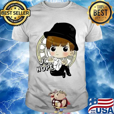 Bts bangtan boy same cartoon j-hope v rap monster shirt