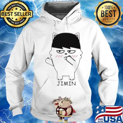 Bts bangtan boy same cartoon jimin s Hoodie