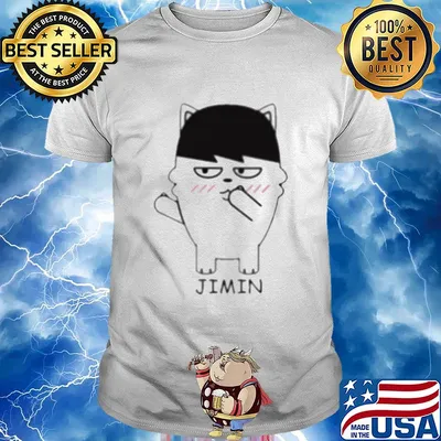 Bts bangtan boy same cartoon jimin shirt