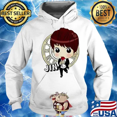 Bts bangtan boy same cartoon jin s Hoodie