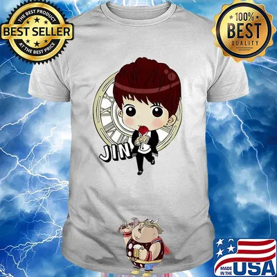 Bts bangtan boy same cartoon jin shirt
