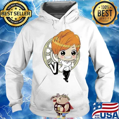 Bts bangtan boy same cartoon v rap monster s Hoodie