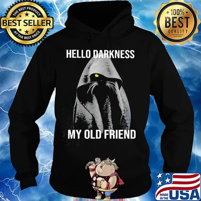 Cat black hello darkness my old friend s Hoodie