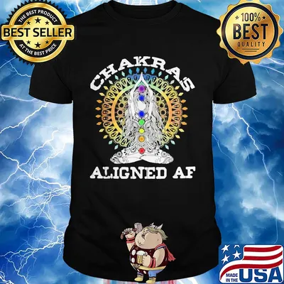 Chakras Aligned AF Yoga Meditation shirt