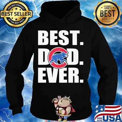 Chicago cubs best dad ever happy father's day logo s Hoodie