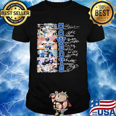 Cowboys Roger Staubach Troy aikman Randy White signature shirt