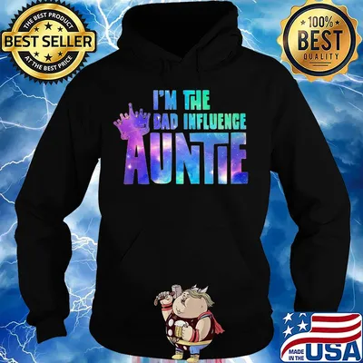 Crown in the bad influence auntie s Hoodie