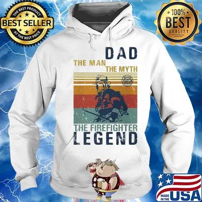 Dad the man the myth the firefighter legend vintage s Hoodie