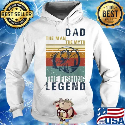 Dad the man the myth the fishing legend vintage s Hoodie