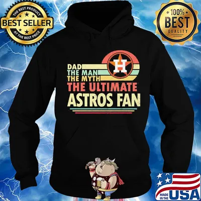 Dad the man the myth the ultimate astros fan vintage s Hoodie