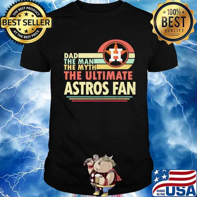 Dad the man the myth the ultimate astros fan vintage shirt