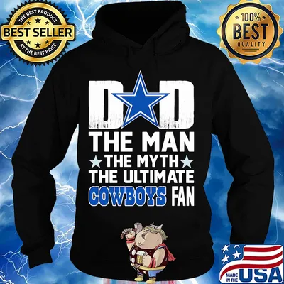 Dad the man the myth the ultimate dallas cowboys fan stars happy father's day s Hoodie