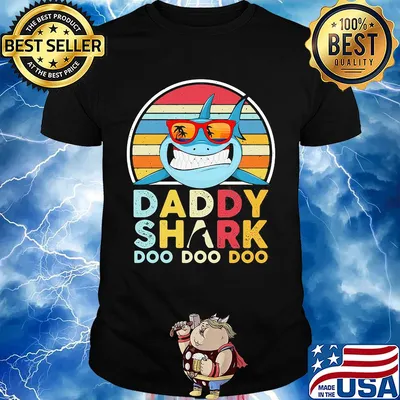 Daddy shark doo doo doo vintage shirt