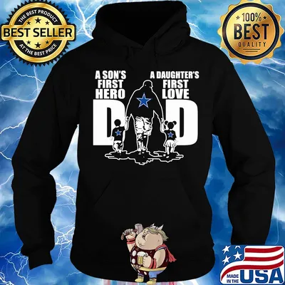 Dallas cowboys a son's first hero a daughter's first love dad happy father's day 2020 s Hoodie
