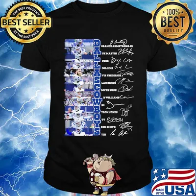Dallas cowboys football team players signatures shirt