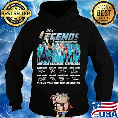 Dc's legends of tomorrow 2016 2020 5 seasons 82 episodes thank you for the memories signatures s Hoodie