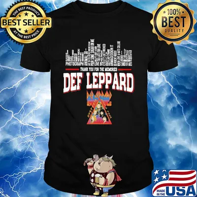 Def Leppard thank you for memories shirt