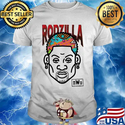 Dennis rodman wcw nwo rodzilla wrestling shirt