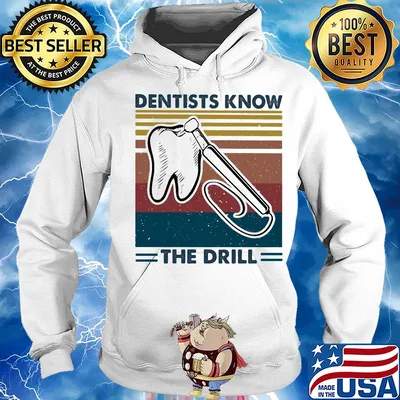 Dentists know the drill vintage s Hoodie