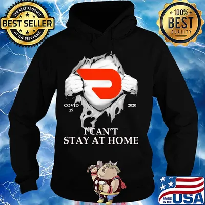 Doordash covid-19 2020 i can’t stay at home hand s Hoodie