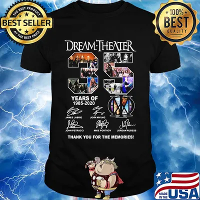 Dream theater 35 years of 1985 2020 thank you for the memories signatures shirt