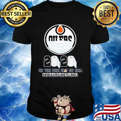 Edmonton oilers mask 2020 the year when shit got real quarantine toilet paper shirt