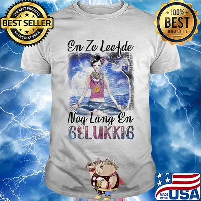 En ze leefde nog lang en gelukkig yoga shirt