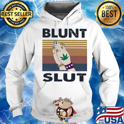 Fabulous blunt slut weed prayer hand vintage s Hoodie