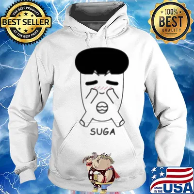 Fanstown bts bangtan boy same cartoon suga s Hoodie