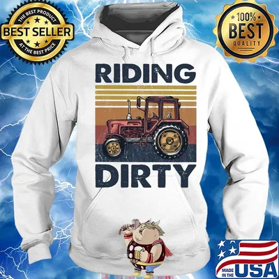 Farm riding dirty vintage s Hoodie