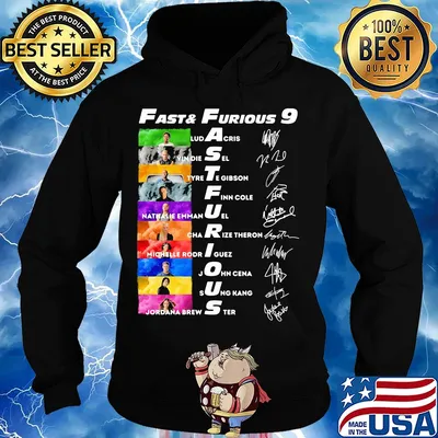 Fast and furious 9 characters signatures s Hoodie