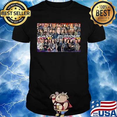 Fast and furious movie signatures poster shirt