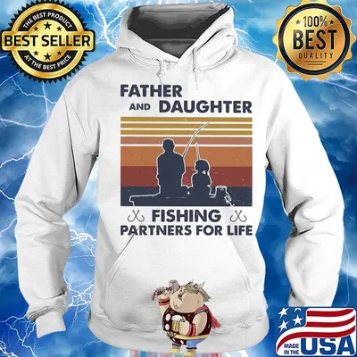 Father and daughter fishing partners for life vintage 2020 s Hoodie