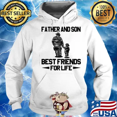 Father and son riding partners for life s Hoodie
