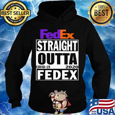Fedex straight outta covid-19 2020 fedex s Hoodie