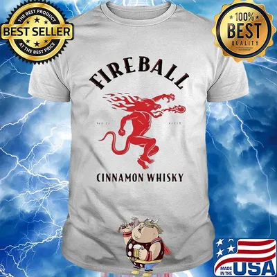 Fireball red hot cinnamon whisky shirt