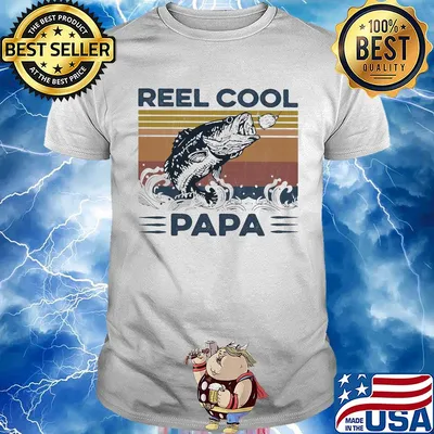 Fishing reel cool papa sea vintage shirt