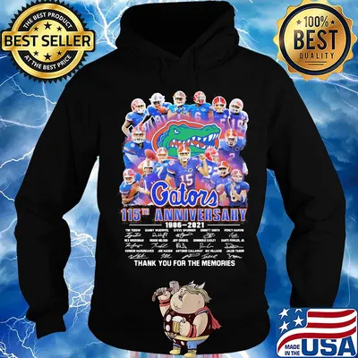 Florida gators 115th anniversary 1906 2021 thank you for the memories signatures s Hoodie