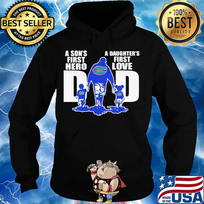 Florida gators a son's first hero a daughter's first love dad happy father's day s Hoodie